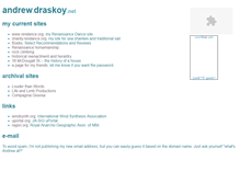 Tablet Screenshot of andrew.draskoy.net